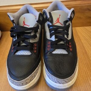 Jordan Kids Black and Gray Sneakers